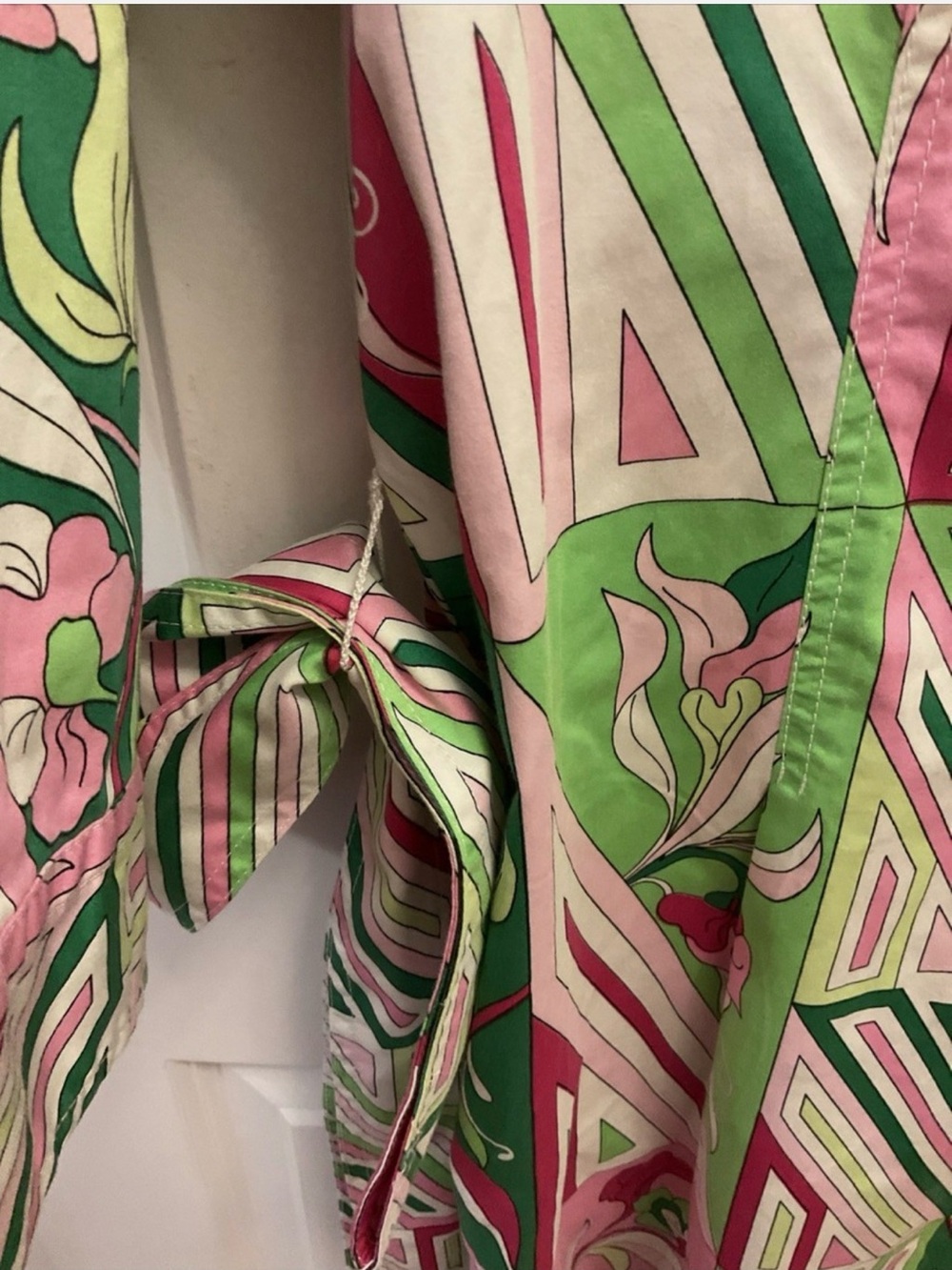 Talbots Women’s Pink & Green Geometric Floral Dress - Picture 5 of 9